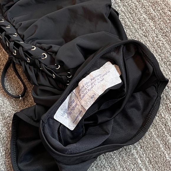 MagicSuit Swimsuit Black Lace Up One Piece Victoria 14 NWOT - Picture 4 of 7